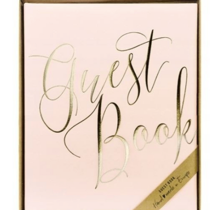 Księga gości ’Guest Book’ różowy - księga gości