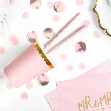 Kubeczki, jasny róż, 220ml - Yooglo