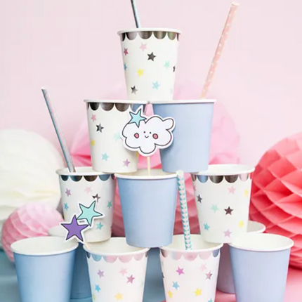 Kubeczki Jednorożec - Gwiazdki, 180 ml - Yooglo