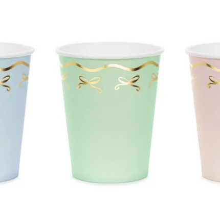 Kubeczki Kokardki mix 220 ml - kubeczki papierowe