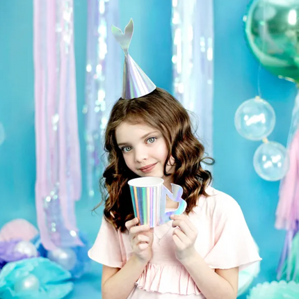 Kubeczki Syrenka, opalizujący, 220ml - Yooglo