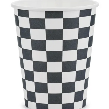 Kubeczki Szachownica Auta 220 ml - kubeczki papierowe