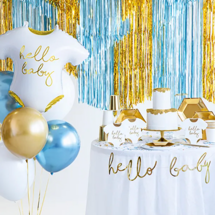 Kurtyna Party niebieski 90x250cm - kurtyna dekoracyjna