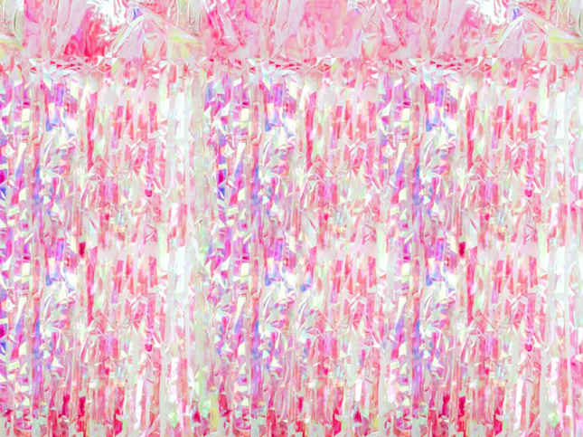 Kurtyna Party opalizujący różowy 100x200cm - kurtyna dekoracyjna