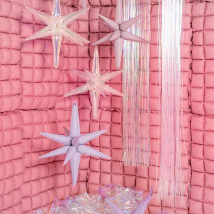 Kurtyna Party opalizujący różowy 100x200cm - kurtyna dekoracyjna