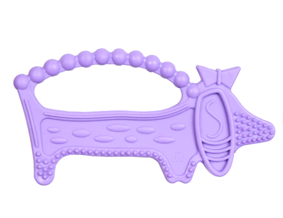 LUU Kids Gryzak Dla Dzieci Luuie The Dog Purple - Yooglo