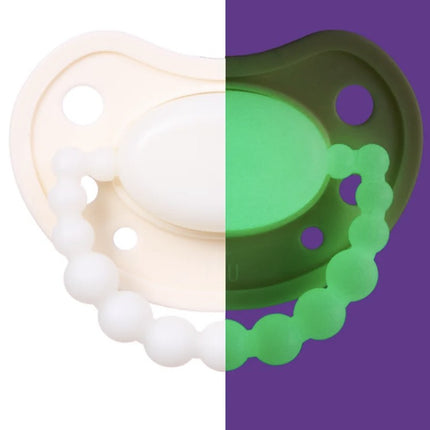 LUU Kids smoczek świecący w ciemności American Cream GLOW - Yooglo