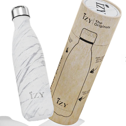 Marmurowy biały 500ml termos - Yooglo