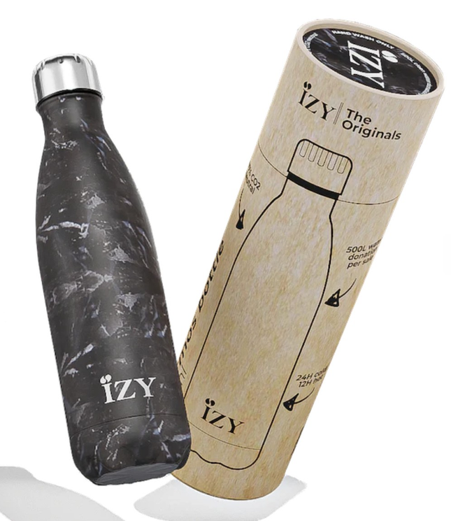 Marmurowy czarny 500ml termos - Yooglo