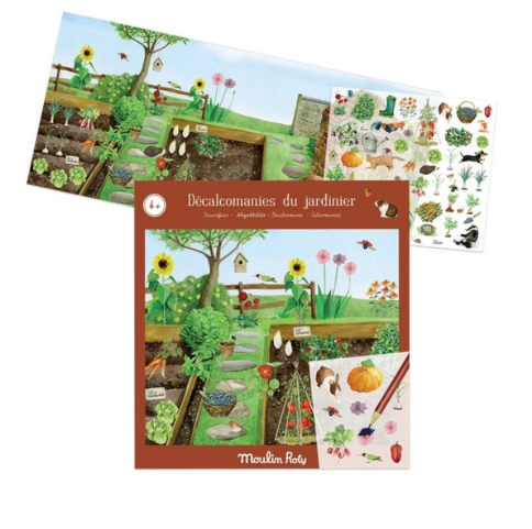 Moulin Roty Kalkomania OGRODNIK Jardin du Moulin - Yooglo