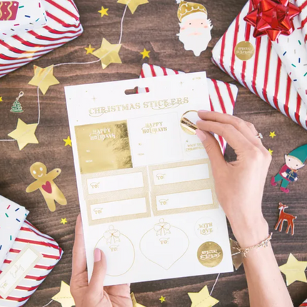 Naklejki Christmas, złoty - Yooglo