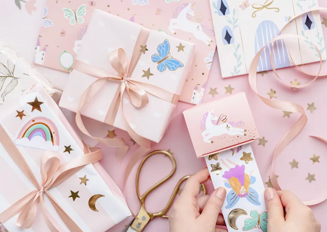 Naklejki Jednorożce na rolce w pudełku - Yooglo