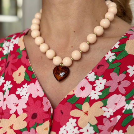 Naszyjnik ALMA beżowy - Yooglo