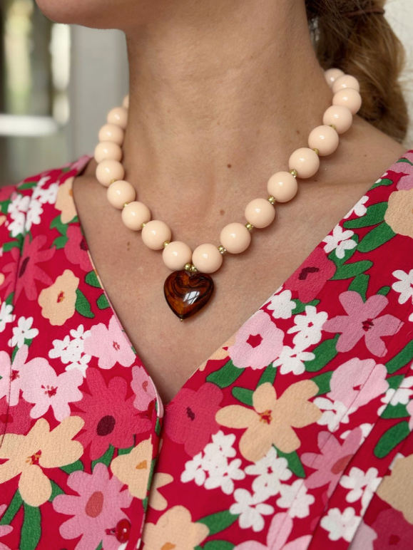 Naszyjnik ALMA beżowy - Yooglo