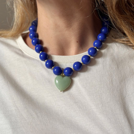 Naszyjnik ALMA niebieski - Yooglo