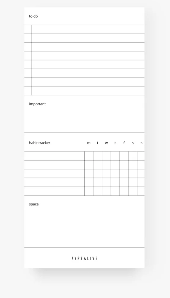 Notatnik wąski / Plain - Yooglo