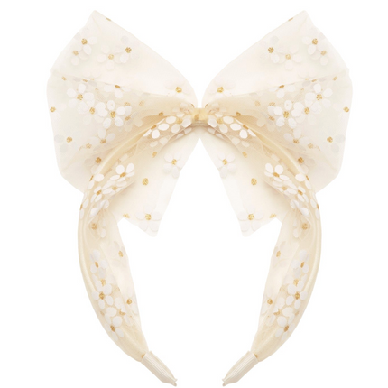 Opaska z tiulową kokardą Daisy - Yooglo