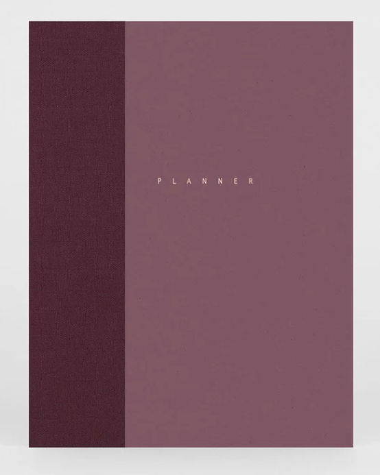 Papierniczeni Planner niedatowany KLASYK – ciemny róż - Yooglo