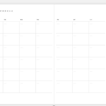 Papierniczeni Planner niedatowany KLASYK – antracyt - Yooglo