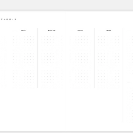 Papierniczeni Planner niedatowany KLASYK – antracyt - Yooglo