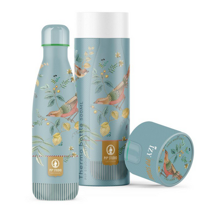 Pip Studio - Little Birds niebieski 500ml termos - Termos