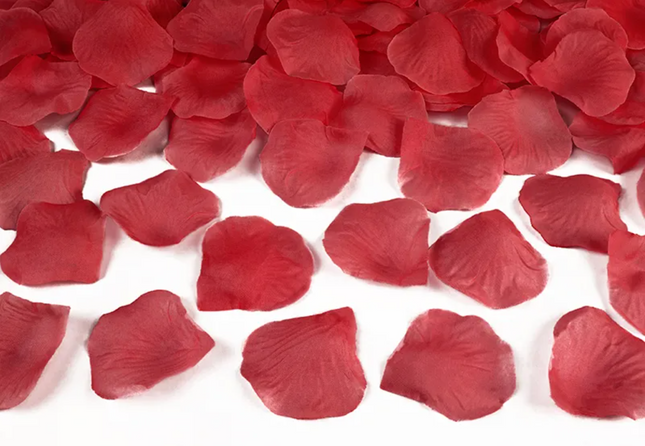 Płatki róż w woreczku czerwony - płatki róż