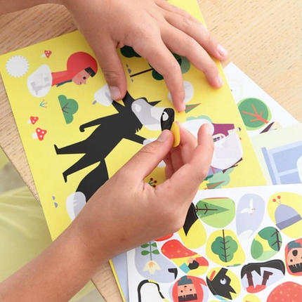 Poppik: Naklejki Bajkowe Opowieści – CZERWONY KAPTUREK - Yooglo