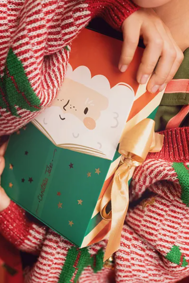 Pudełko na prezenty Mikołaj, 6x22.5x15 cm, mix - Yooglo