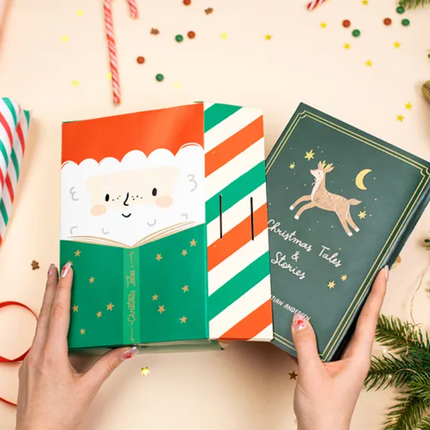 Pudełko na prezenty Mikołaj, 6x22.5x15 cm, mix - Yooglo