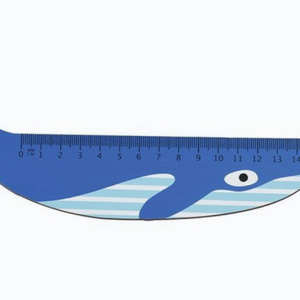 Rex London - Drewniana linijka, Płetwal błękitny - Yooglo
