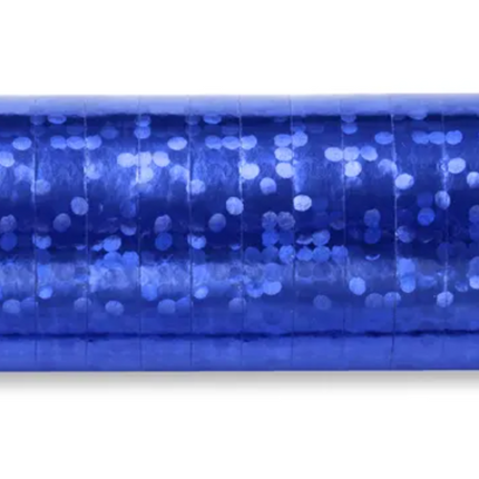 Serpentyny holograficzne niebieski 3,8m - serpentyny