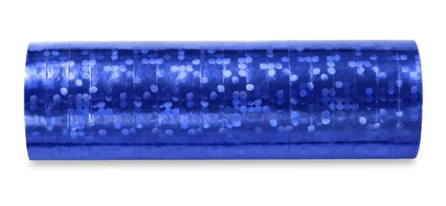 Serpentyny holograficzne niebieski 3,8m - serpentyny