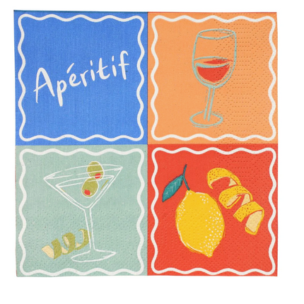 Serwetki koktajlowe Aperitif – 20 szt. - Yooglo