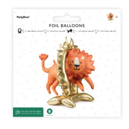 Stojący balon foliowy Lew 97x97 cm - balony