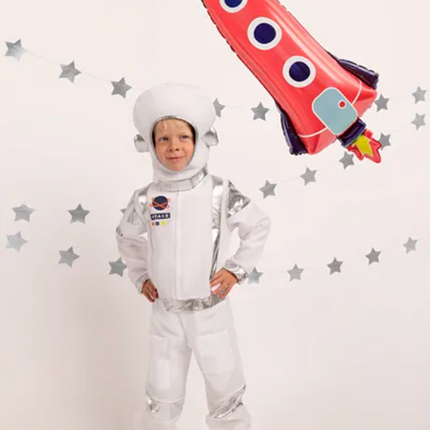 Strój Astronauta, biały, rozmiar 116-128 cm - Yooglo