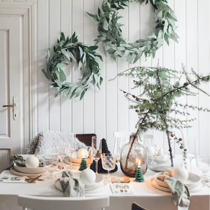 Świeca Choinka, 10 cm, ciemny zielony - Yooglo