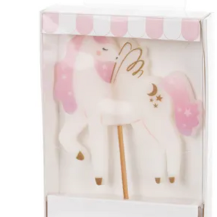 Świeczka urodzinowa Jednorożec, 9 cm - Yooglo