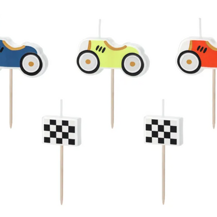 Świeczki urodzinowe Autka mix - świeczki urodzinowe