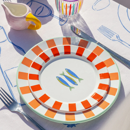 Talerz emaliowany 25 cm – Oliwki - Yooglo