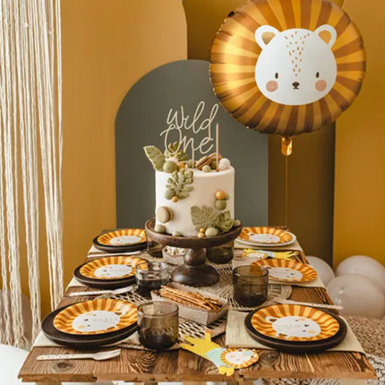 Talerzyki Lew 18 cm - talerzyki papierowe