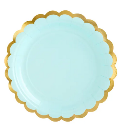 Talerzyki miętowy 18 cm - talerzyki papierowe