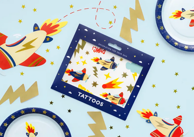Tatuaże Samoloty, mix wzorów - Yooglo