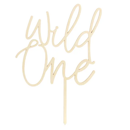 Topper drewniany Wild One 22cm - topper