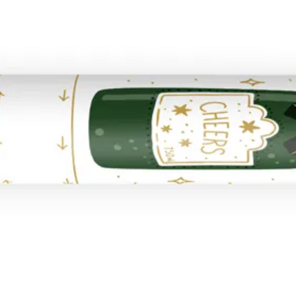 Tuba Szampan strzelająca złotymi gwiazdkami 20 cm - tuba strzelająca