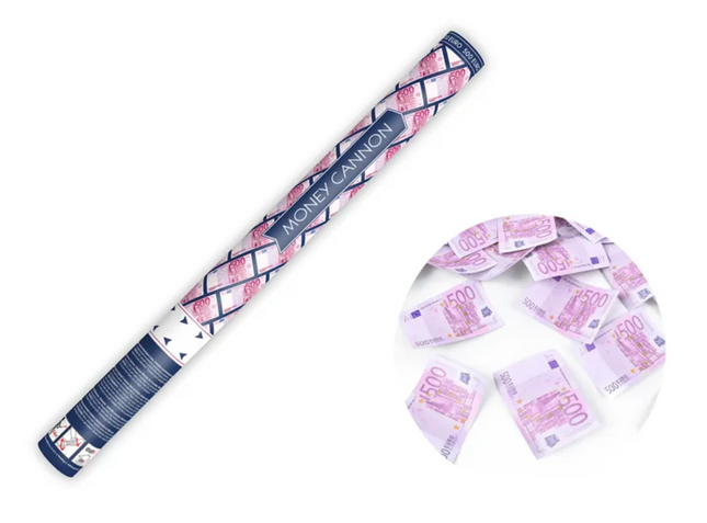 Tuba z banknotami 500 euro 60cm - tuba strzelająca