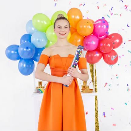 Tuba z konfetti i serpentynami mix 40cm - tuba strzelająca