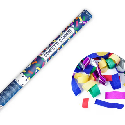 Tuba z konfetti i serpentynami mix 60cm - tuba strzelająca