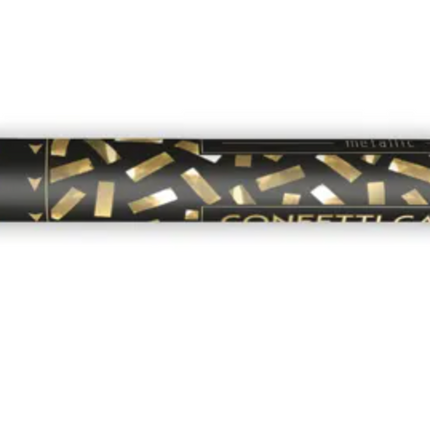 Tuba z konfetti złoty metallic 60cm - tuba strzelająca