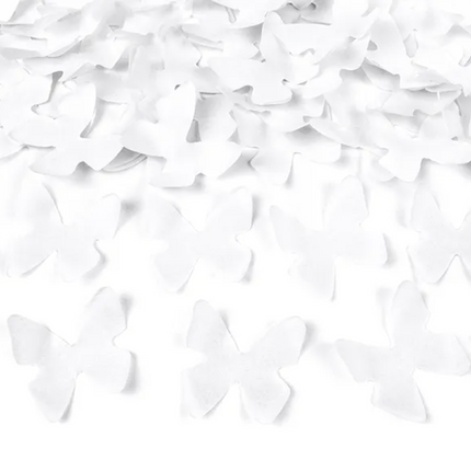 Tuba z motylkami biały 60cm - tuba strzelająca