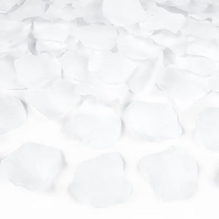 Tuba z płatkami róż biały 40cm - tuba strzelająca